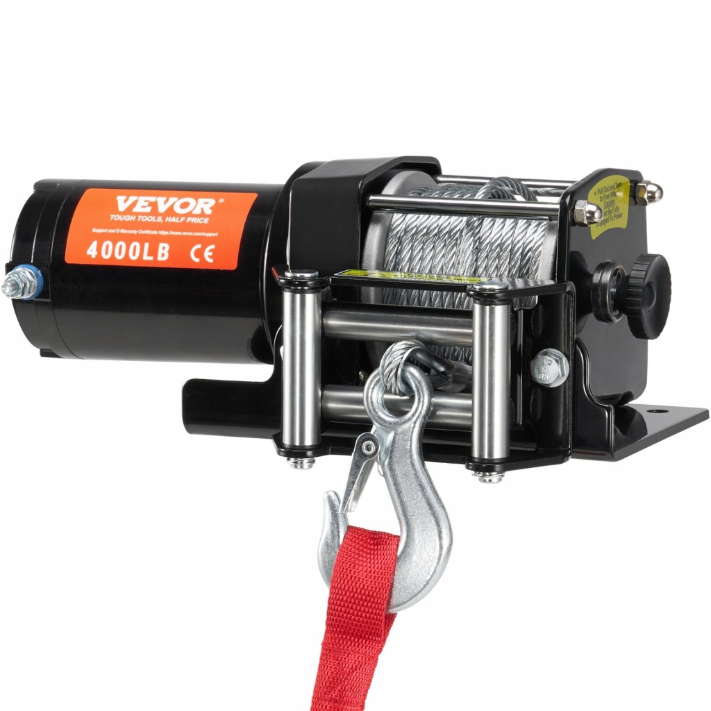 Elektrický naviják Atv Utv 1814 kg, ocelový kabel, vodotěsný, dálkové ovládání