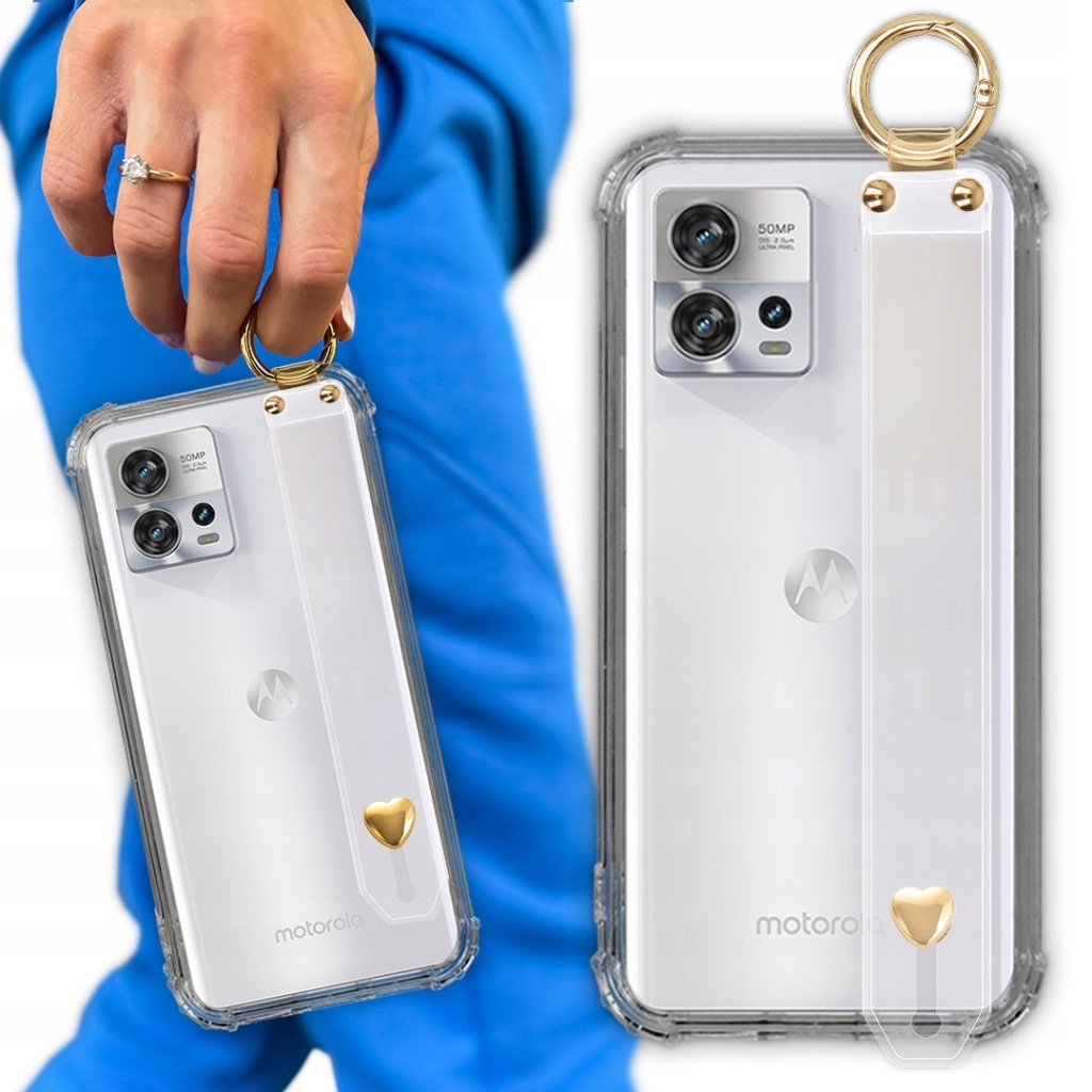 Pouzdro Shock Strap Heart pro Motorola Edge 30 Fusion