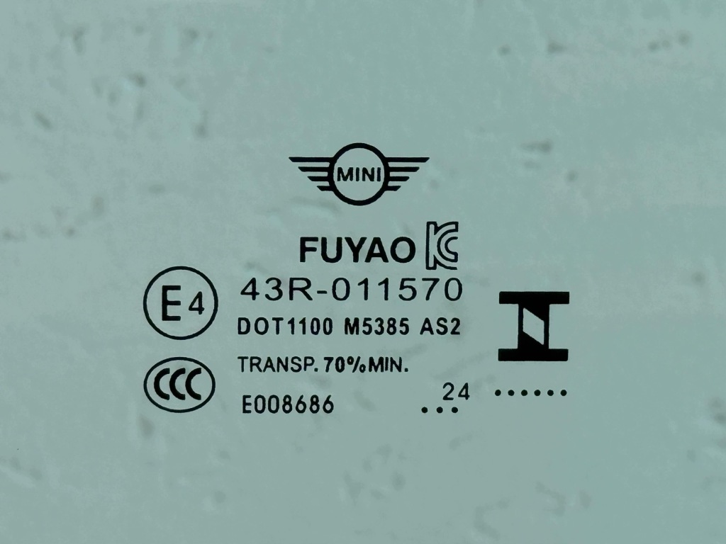 MINI Cooper J01 Szyba Drzwi Przednich Prawa FUYAO Nowa OE 5A74700 — zdjęcie 4