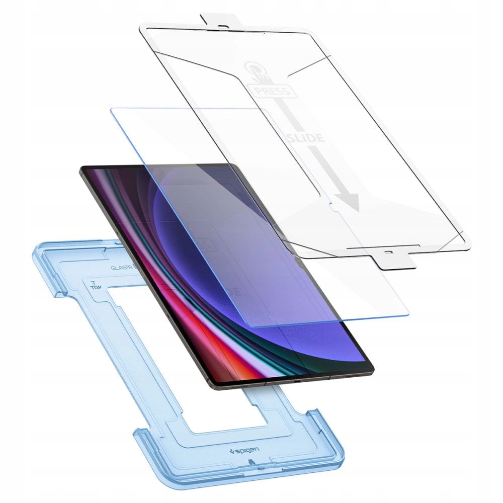 Sklo Spigen pro Samsung Galaxy Tab S10 Ultra/S9 Ultra s polohovacím rámečkem