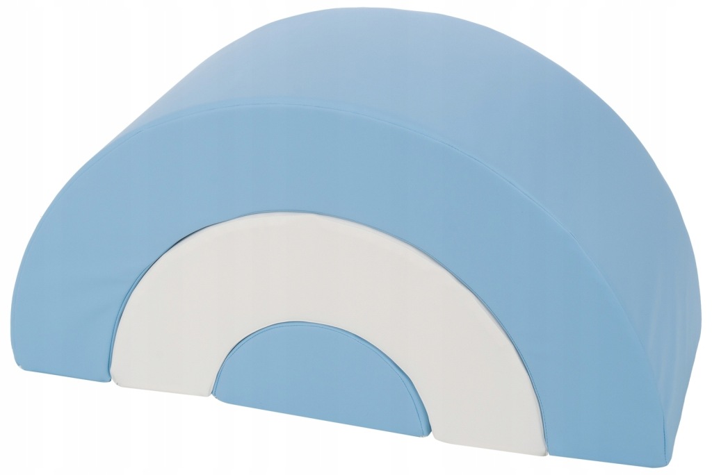 Sada 3 pěnových kostek Mini Duha (bílá, pudrově modrá/baby blue)
