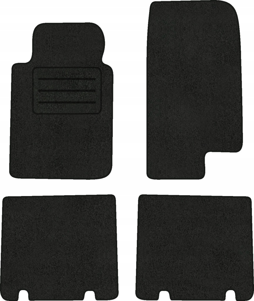 Velurové koberce Lux pro Ford Explorer IV (2005-2010) Komplet Černé