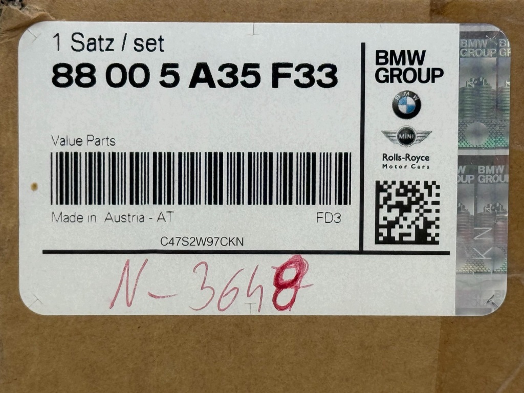BMW F39 F45 F60 Zestaw Przeglądowy Filtr Kabinowy i Oleju Nowy OE 5A35F33 — zdjęcie 11