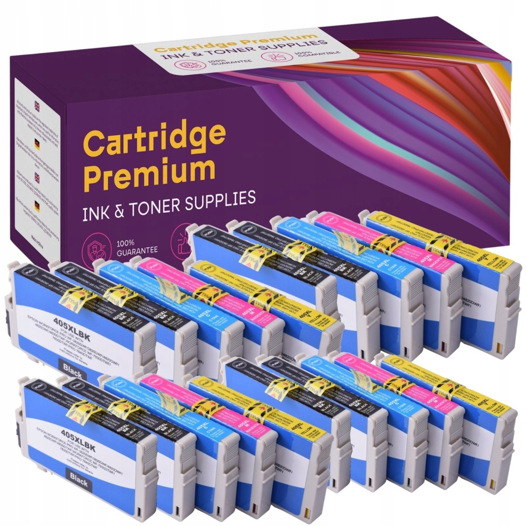 20x Inkousty pro Epson 405 XL WorkForce Wf 3820 3825 7840 4820 4825 4830