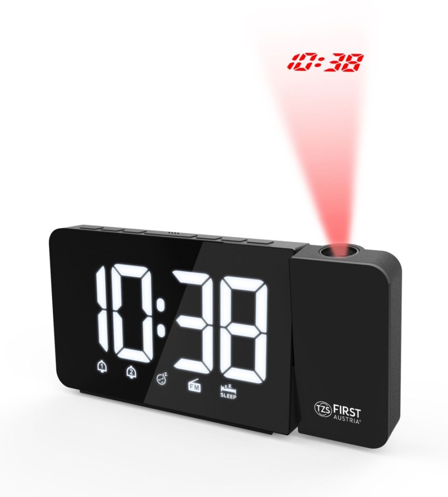 Radiobudík stropní Led projektor First Austria 2419-BA Fm rádio s Usb snooze