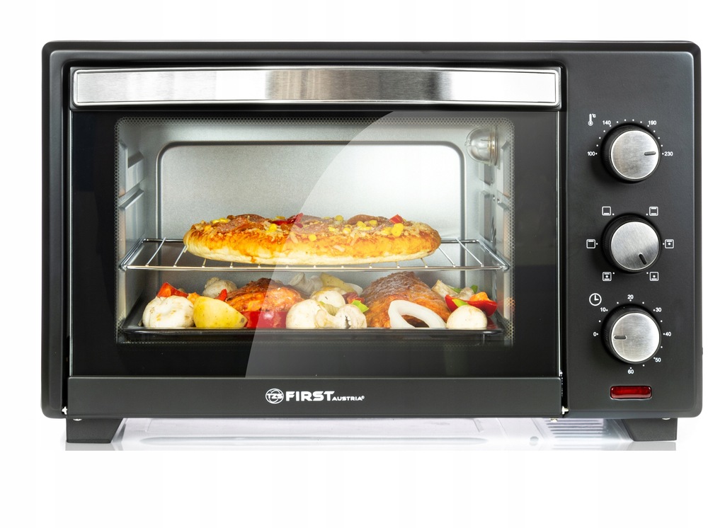 Elektrická trouba s termocirkulací First Austria 30 l, kompaktní, 1600 W