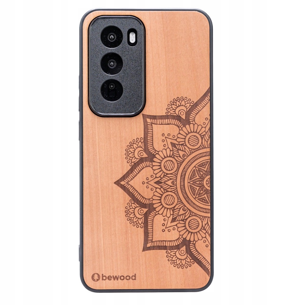 Dřevěné Pouzdro Bewood pro Oppo Reno 12 Pro 5G Mandala Jabloň