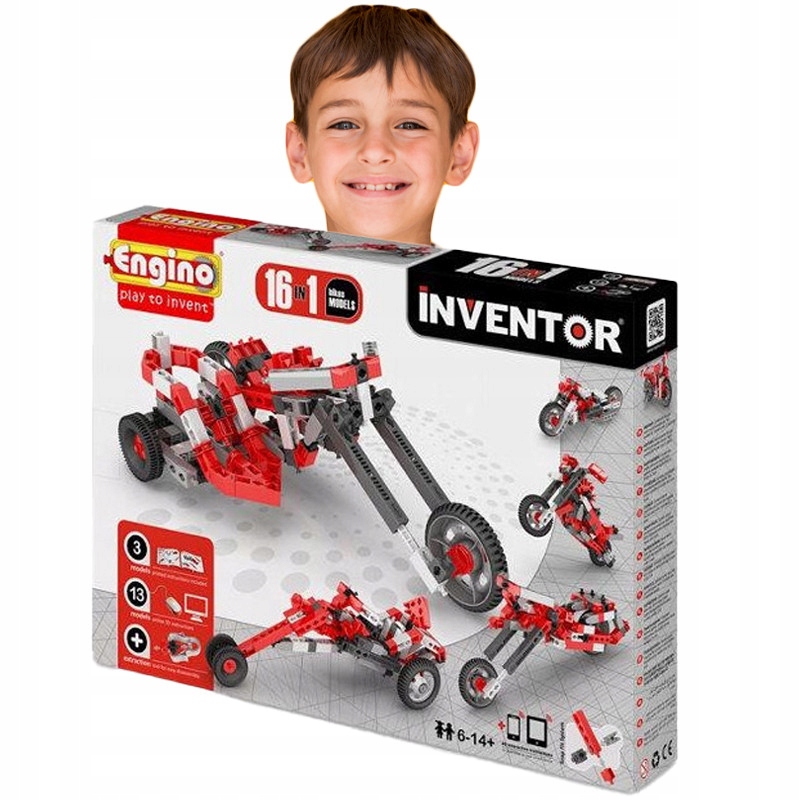 Kreativní sada pro děti Inventor 16 Motorek