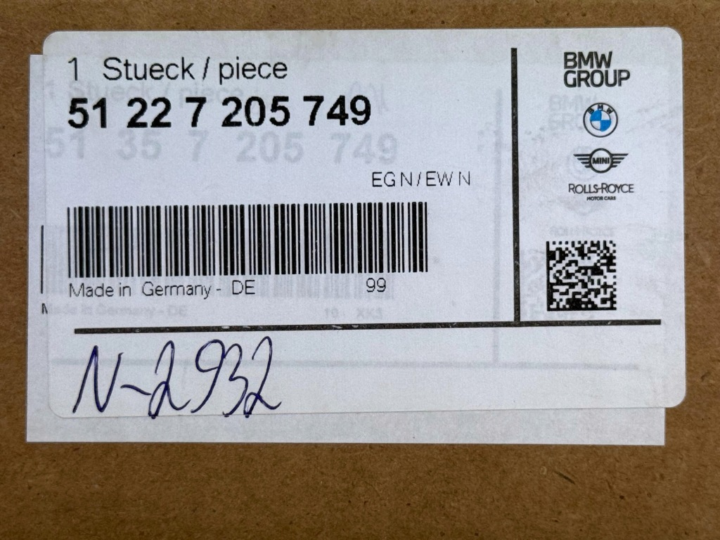 BMW X3 F25 Listwa Słupka B Drzwi Tylnych Lewych Lewy Tył OE 5B38F93 — zdjęcie 10