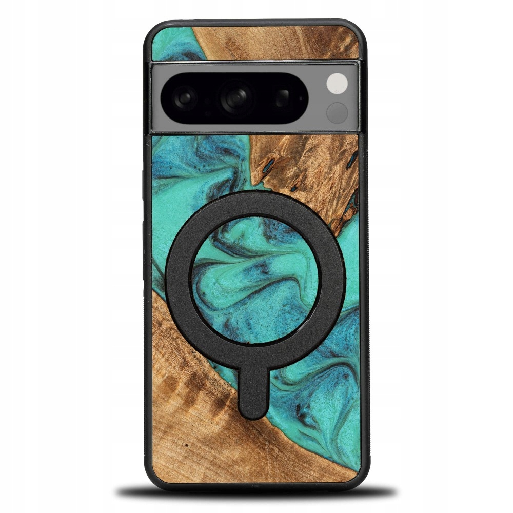 Pouzdro Bewood Unikátní pro Google Pixel 8 tyrkysové s MagSafe