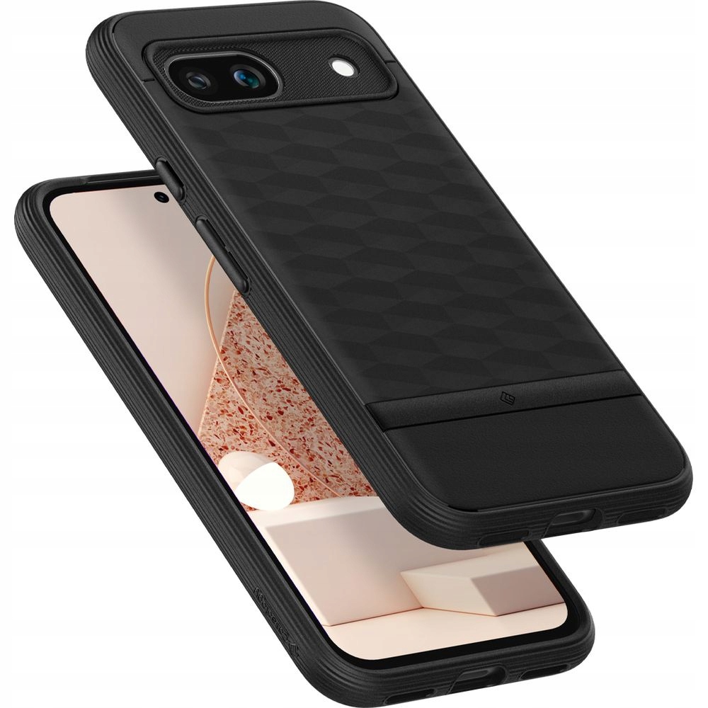 Pouzdro Spigen pro Pixel 8a, hybridní štíhlé zadní kryt, geometrický vzor