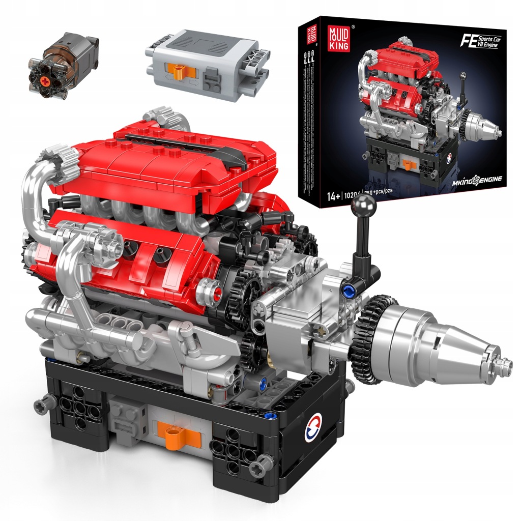 Stavební Stavebnice Mould King 10204 pro italský motor V8