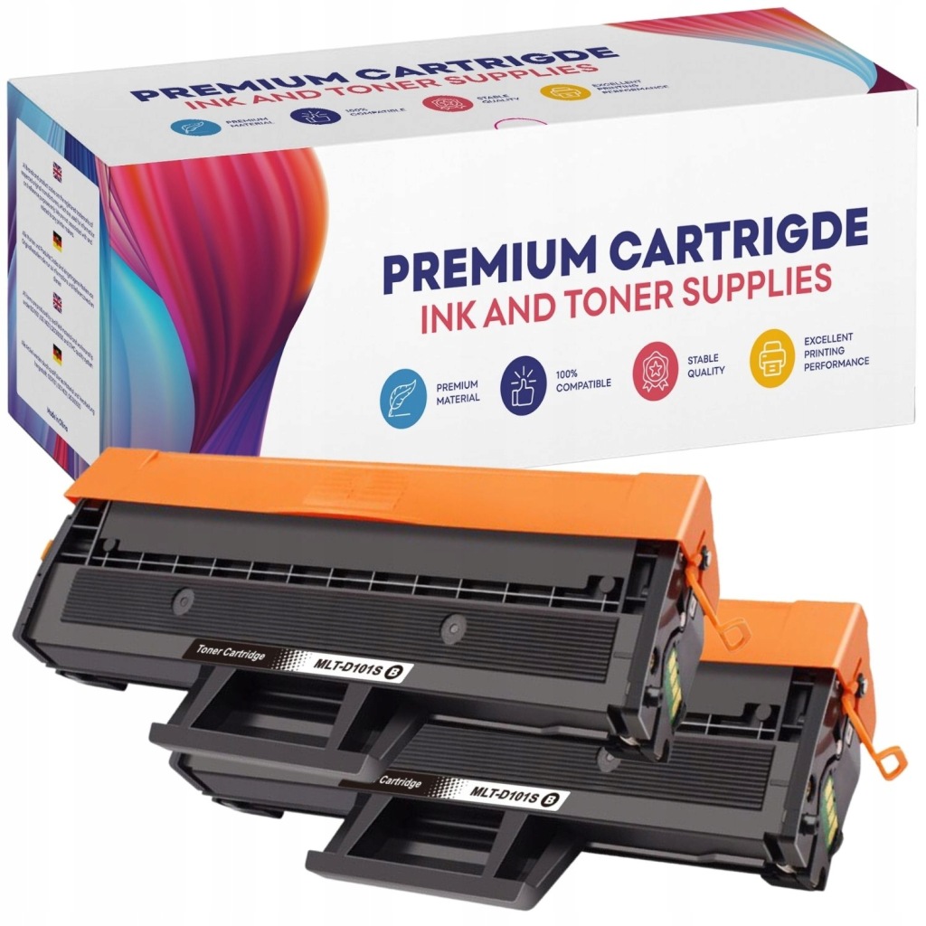 2x Toner pro Samsung 101s ML-2160 ML-2164 ML-2165w SF-760P SCX-3405 Černý