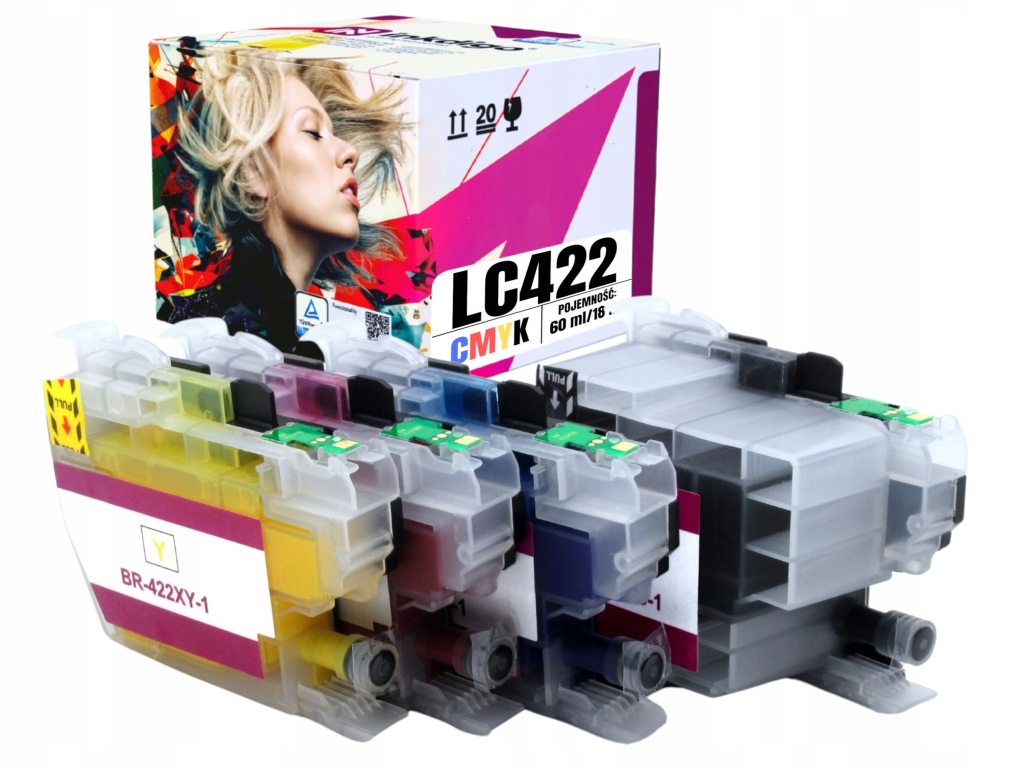 LC-422XL Inkousty Pro Tiskárnu Brother MFC-J5340DW MFC-J5740DW