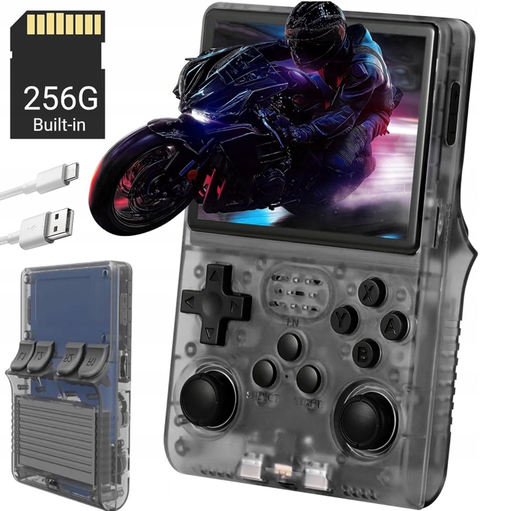 Přenosná Retro Herní Konzole R40S Vybavená Přenosnou Pamětí 256 Gb