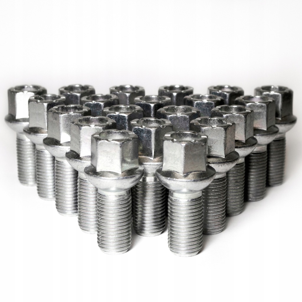 Šrouby na kola ráfků M14x1.5x27mm Kula Klíč 17