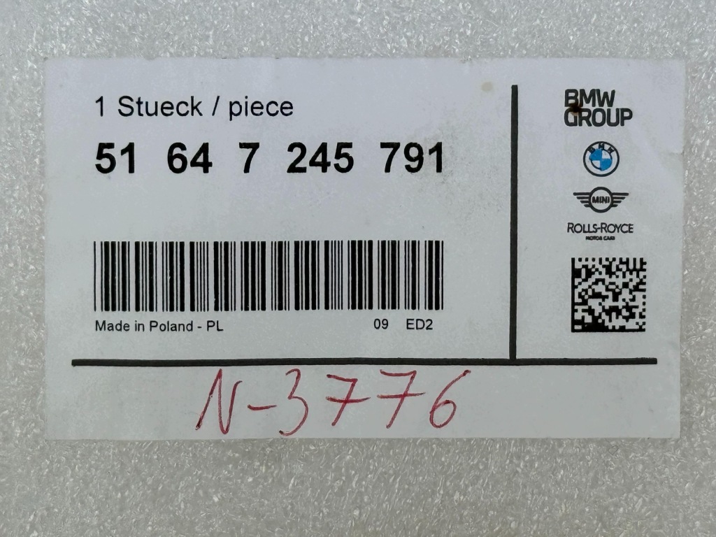 BMW F20 F87 F30 Wspornik Pasa Przedniego Przód Okular Lewy Nowy OE 7245791 — zdjęcie 6