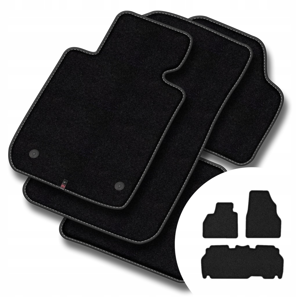 Velurové koberce Premium pro Renault Kangoo II 2007-2021