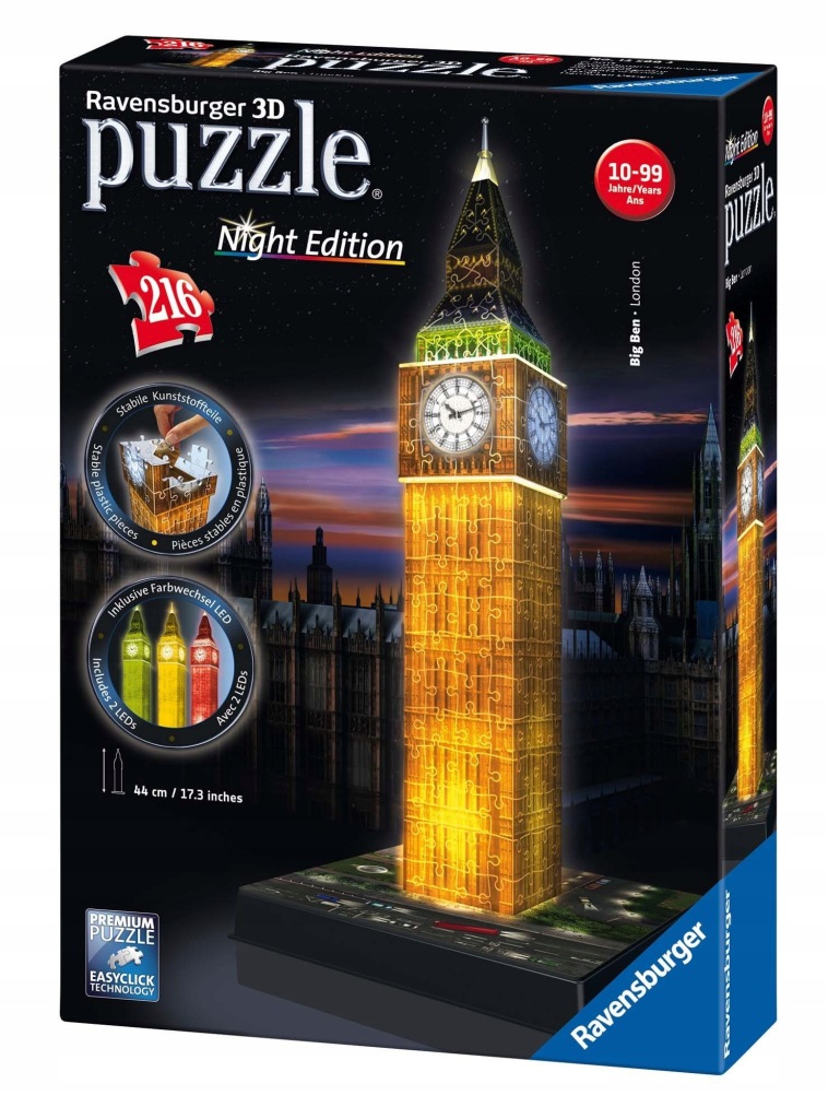 Pěkné Puzzle pro celou rodinu Obraz Věž Big Ben rozvíjí Představivost