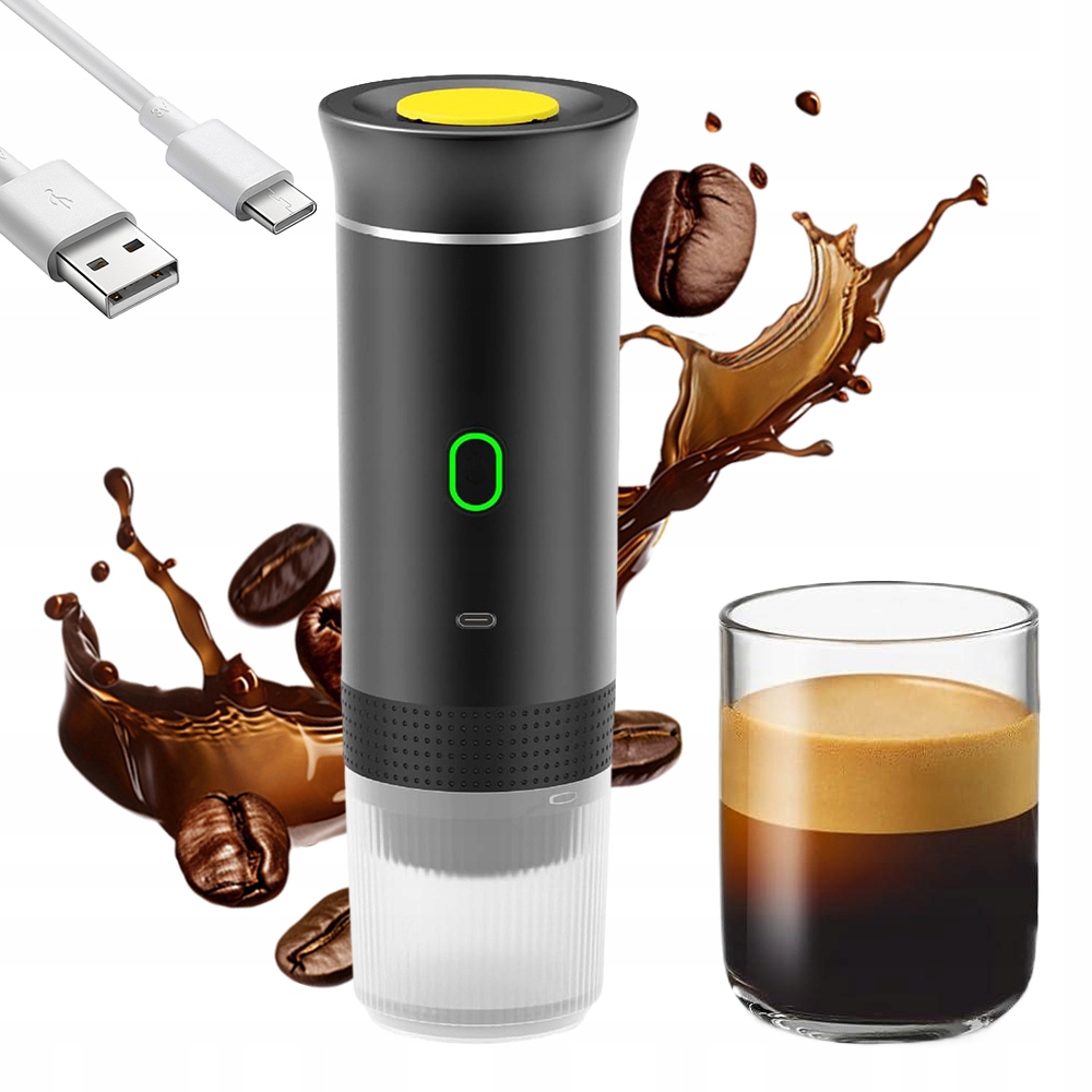 Kapslový Kávovar 60 ML Portabelny Na Espresso S Multifunkčností