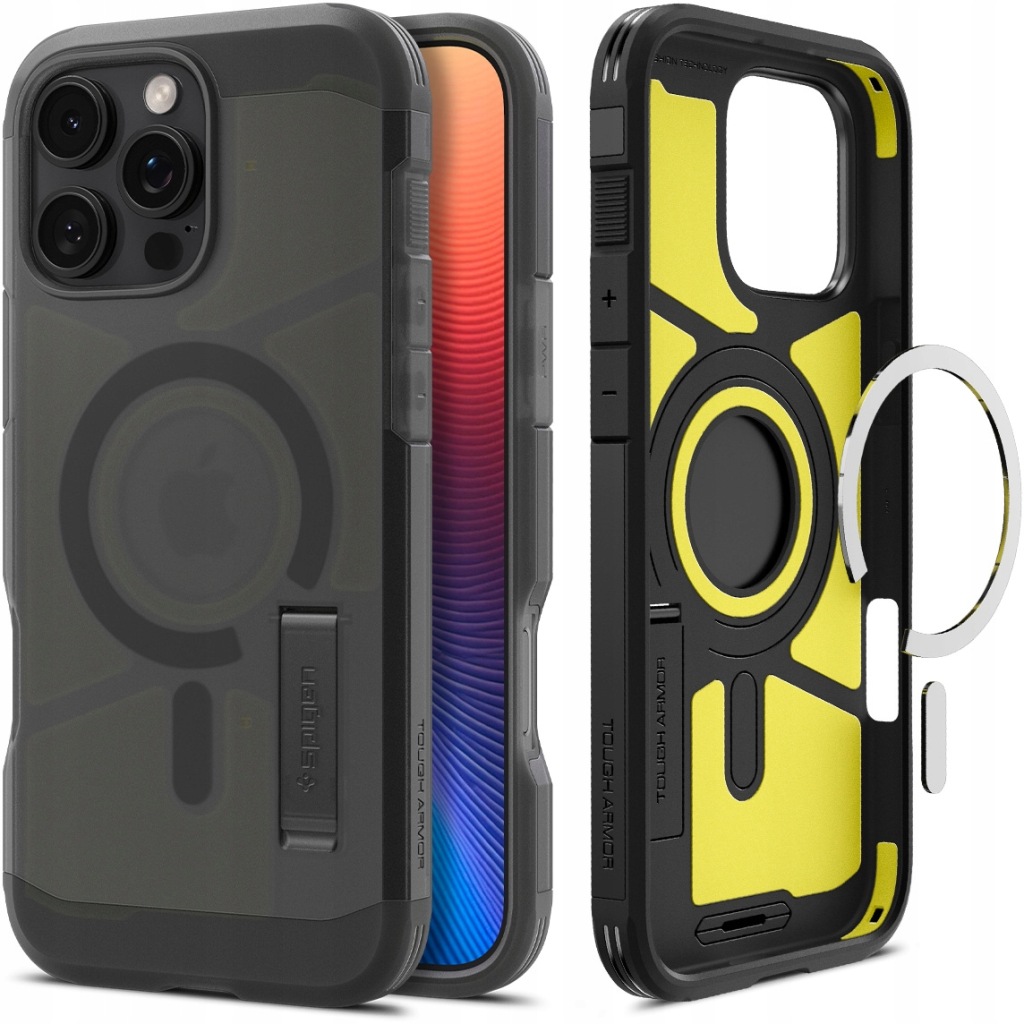 Pouzdro Spigen Tough Armor Mag, pouzdro MagSafe pro iPhone 16 Pro, obrněné