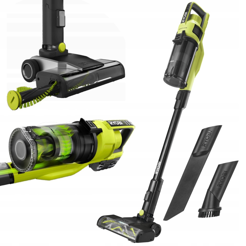 Vysavač akumulátorový vertikální vysavač Ryobi One RSV18BL