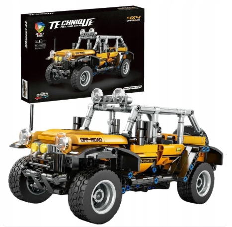 Sada Kostek 573 Dílků Terénní Auto Jeep Wrangler Pro Děti 6+