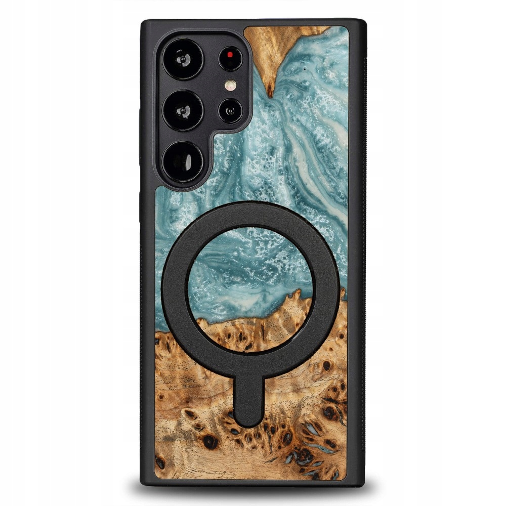Pouzdro Bewood Unikátní pro Samsung Galaxy S23 Ultra Planety Uran s MagSafe