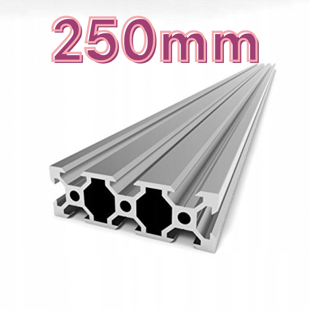 Hliníkový profil V-Slot 20x60x250 mm (stříbrný)