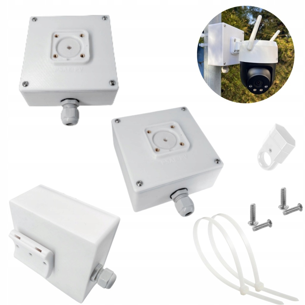 Plechovka S Těsněním Pro Kameru Dahua Picco A2 P5AE-PV Montáž Žlabu, Sloupu