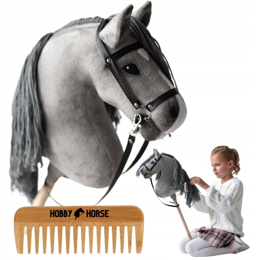 Hobby Horse Kůň Na Tyči A3 Koník Hlava Koně Tyč S Hřívou Hřeben