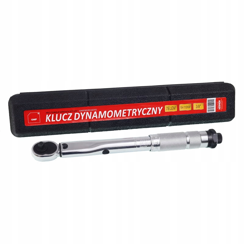 Dynamometrický klíč 3/8" 19-110 Nm Sada 7 ks 3819110Z7EL