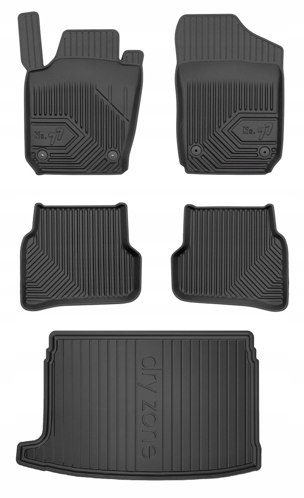Set 77 Koberce a rohože Vw Polo 5 Hatchback 2009-2017 d