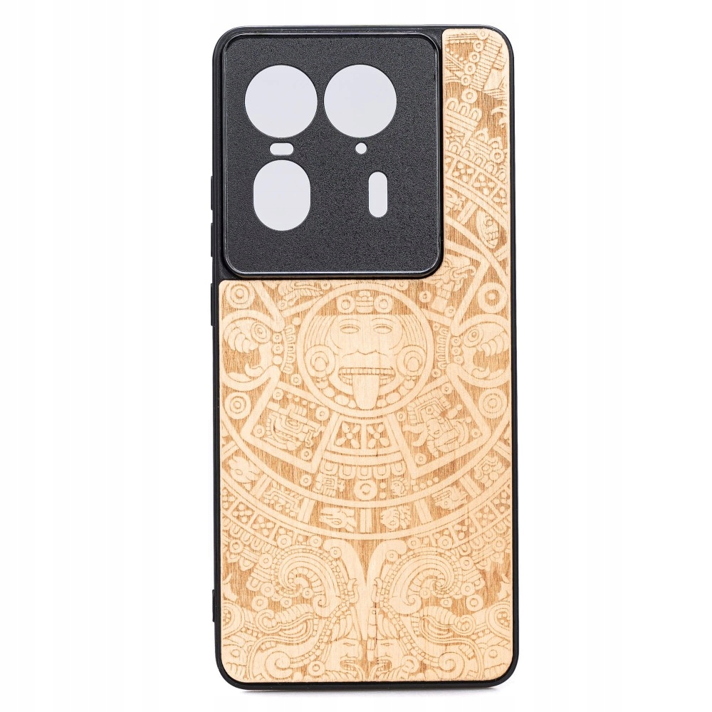 Dřevěné Pouzdro Bewood pro Motorola Edge 50 Ultra Kalendář Aztécký Aniegre