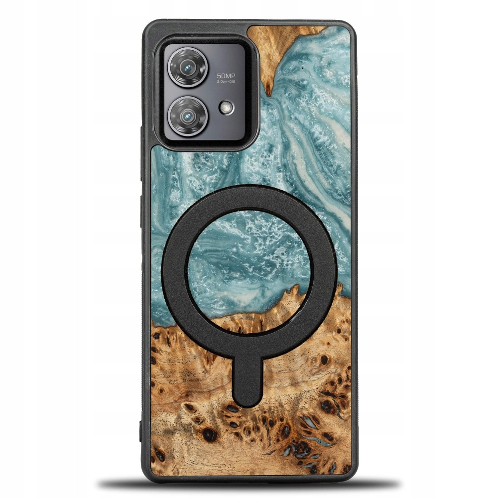 Pouzdro Bewood Unikátní pro Motorola Edge 40 Neo Planety Uran s MagSafe