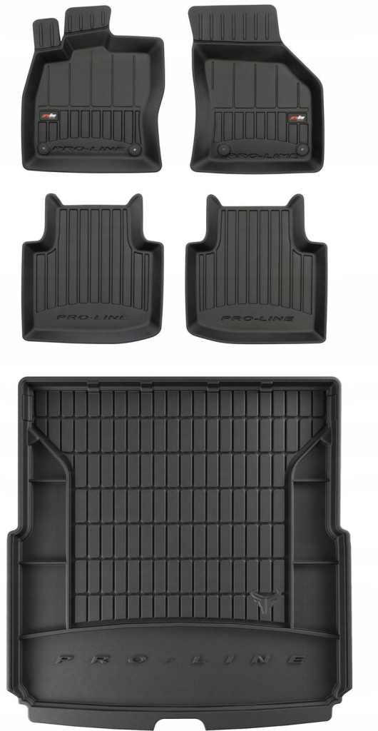 Set 3D gumové rohože Škoda Superb 3 Kombi 2015-2023 g
