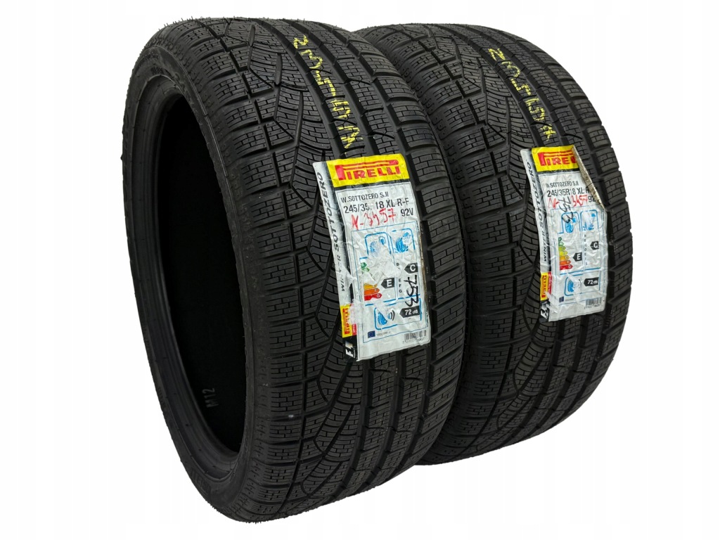 2 x Opony Pirelli Sottozero Winter 240 Serie II 245/35R18 92V M+S XL Nowe — zdjęcie 2