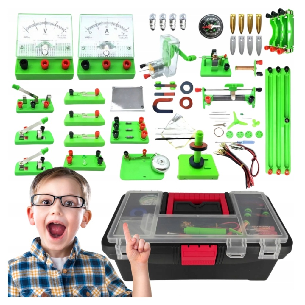 Elektrická laboratoř pro děti – vzdělávací sada s experimenty a magnety