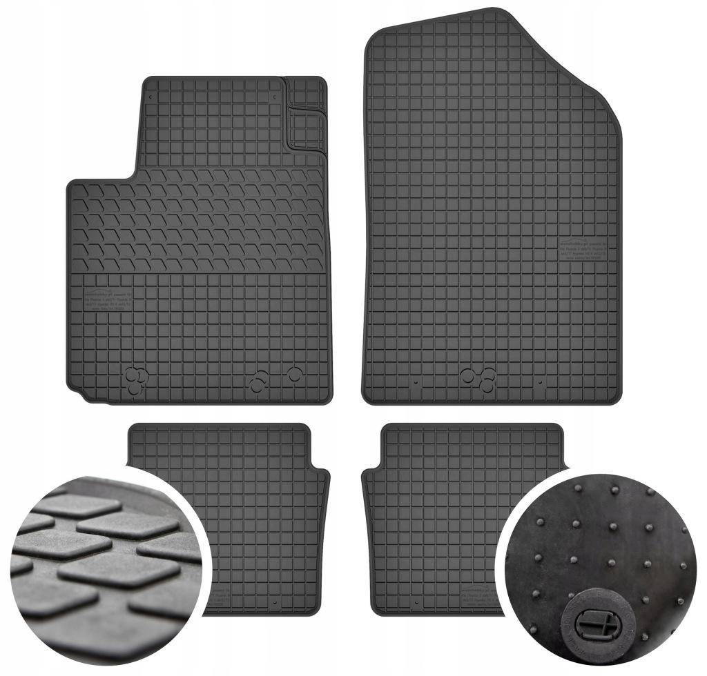 Gumové Koberce pro Hyundai i10 II (2013-2019) 4ks