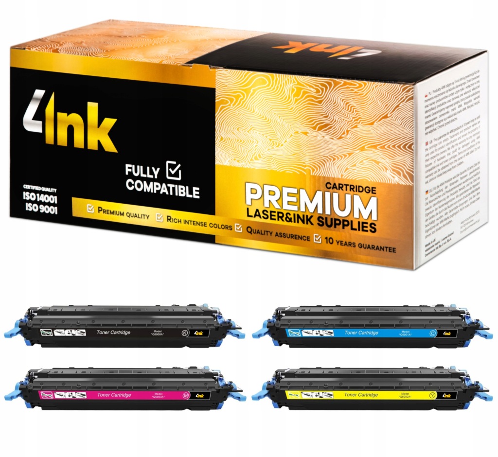 4x Toner Pro Hp 1600 2600 2605 CM1015 CM1017 Cmyk