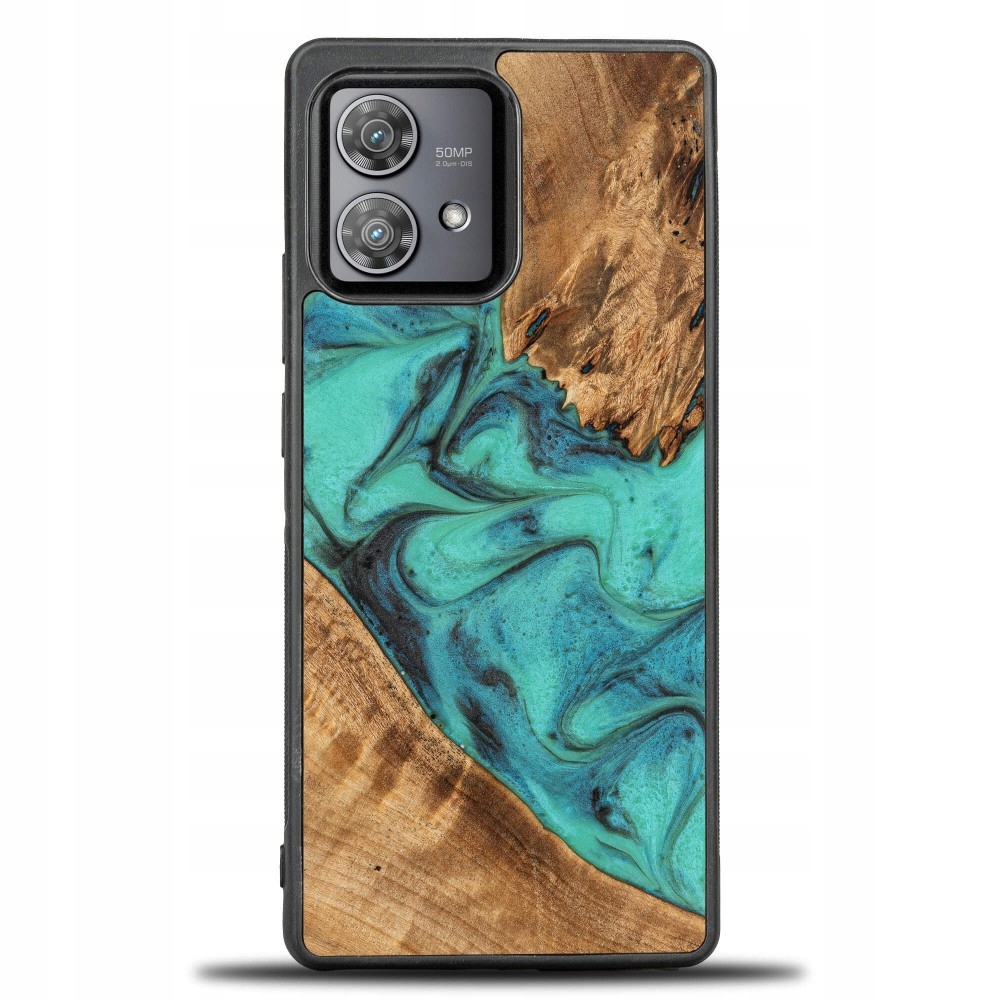 Pouzdro Bewood Unikátní pro Motorola Edge 40 Neo tyrkysové
