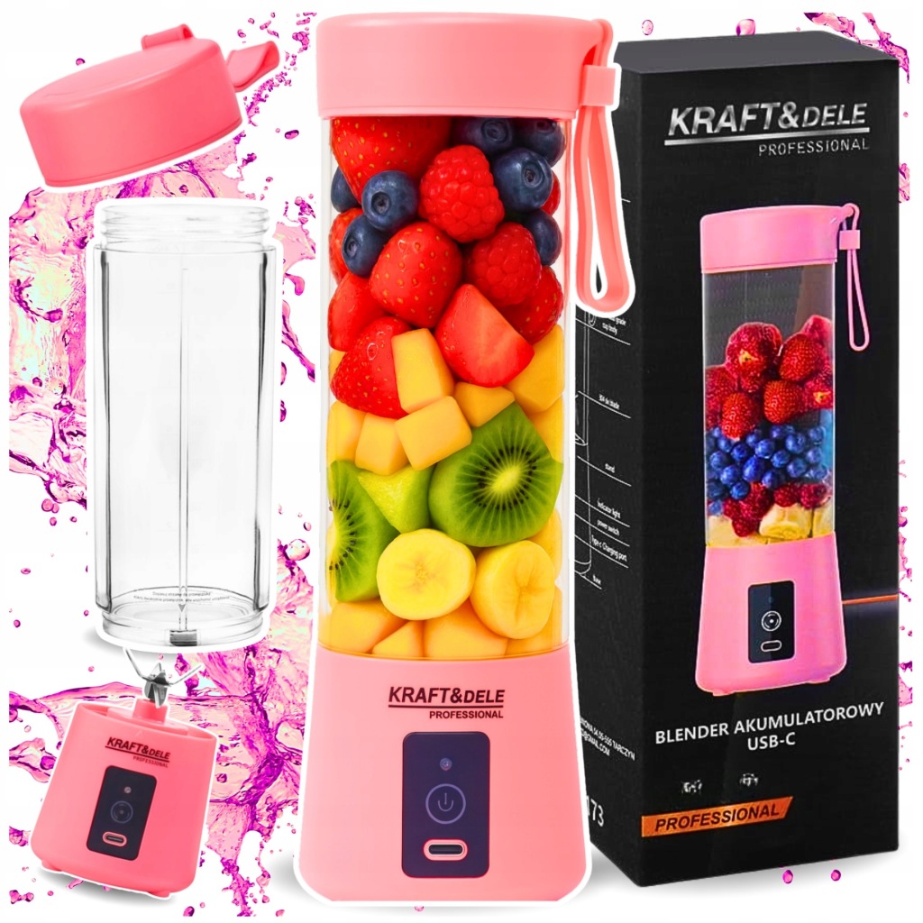 Přenosný Mixér Na Smoothie Bezdrátový Džus Mini Láhev Usb Silný
