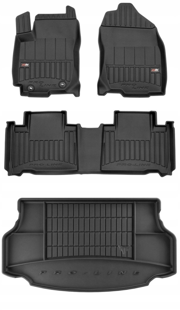 Set 3D gumové rohože Toyota RAV4 4 Hybrid 2013-2019