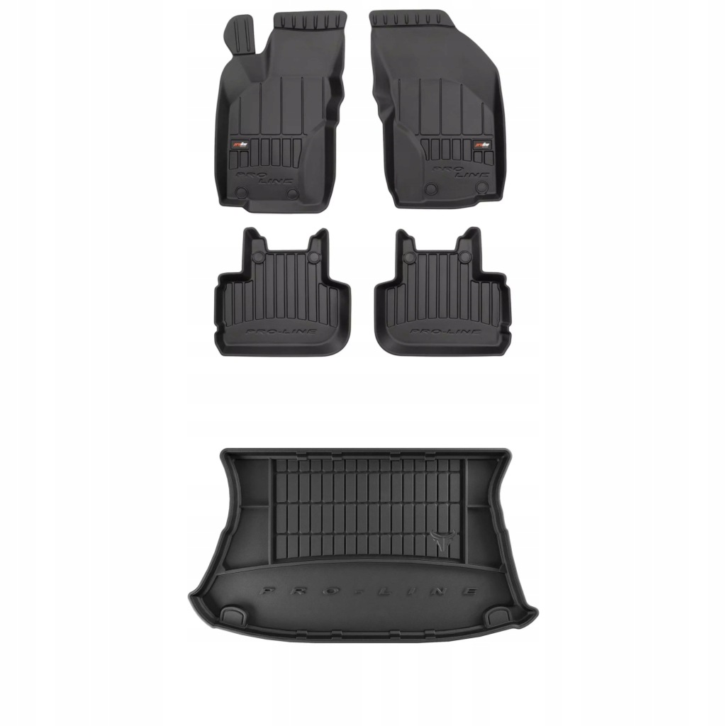 3D gumová sada koberců a rohožek Alfa Romeo 147 2000-2010 Hatchback, s doplňkem