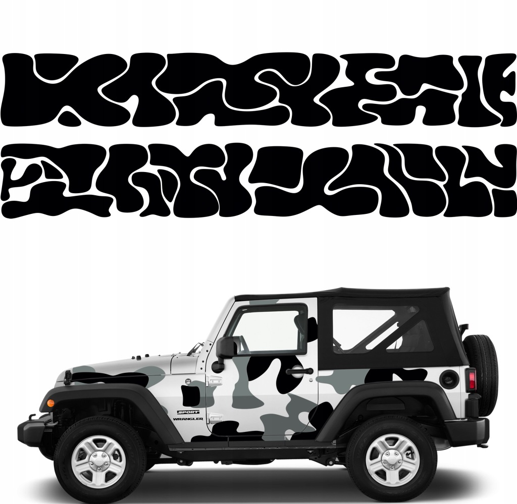 Samolepky Na Auto Camo Maskáčový Kamufláž 45x600 cm