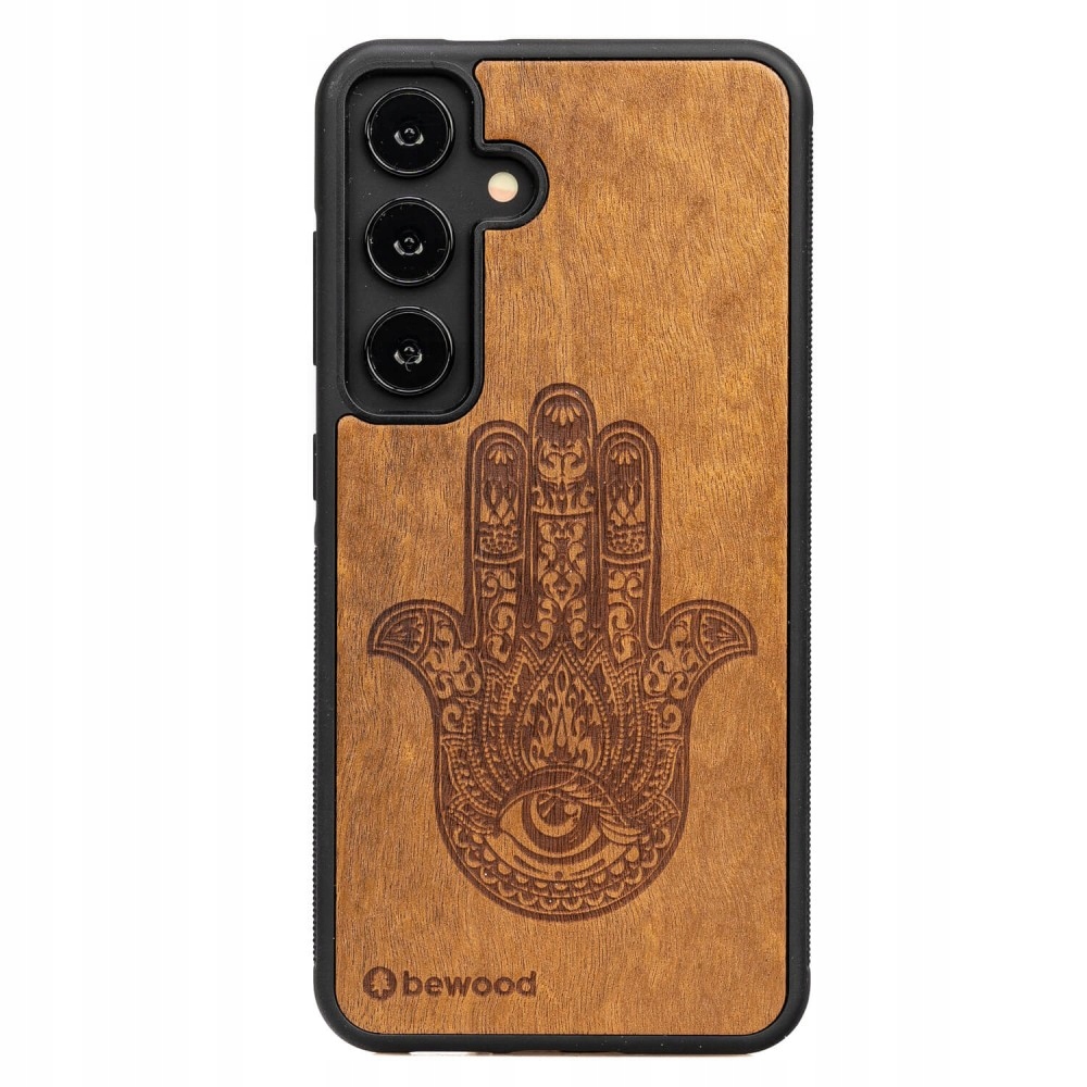 Dřevěné Pouzdro Bewood pro Samsung Galaxy S24 Hamsa Imbuia
