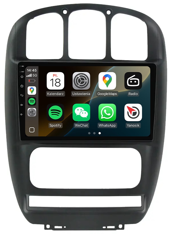 Dodge Chrysler Grand Voyager Caravan Android Carplay Rádio Navigace