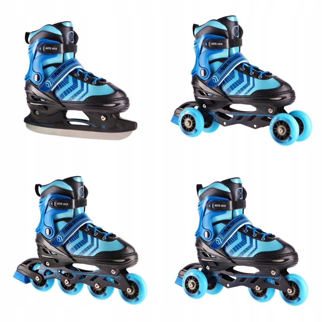 Brusle 2v1 s hokejovými noži 4 v 1 Nils Extreme S 29-33