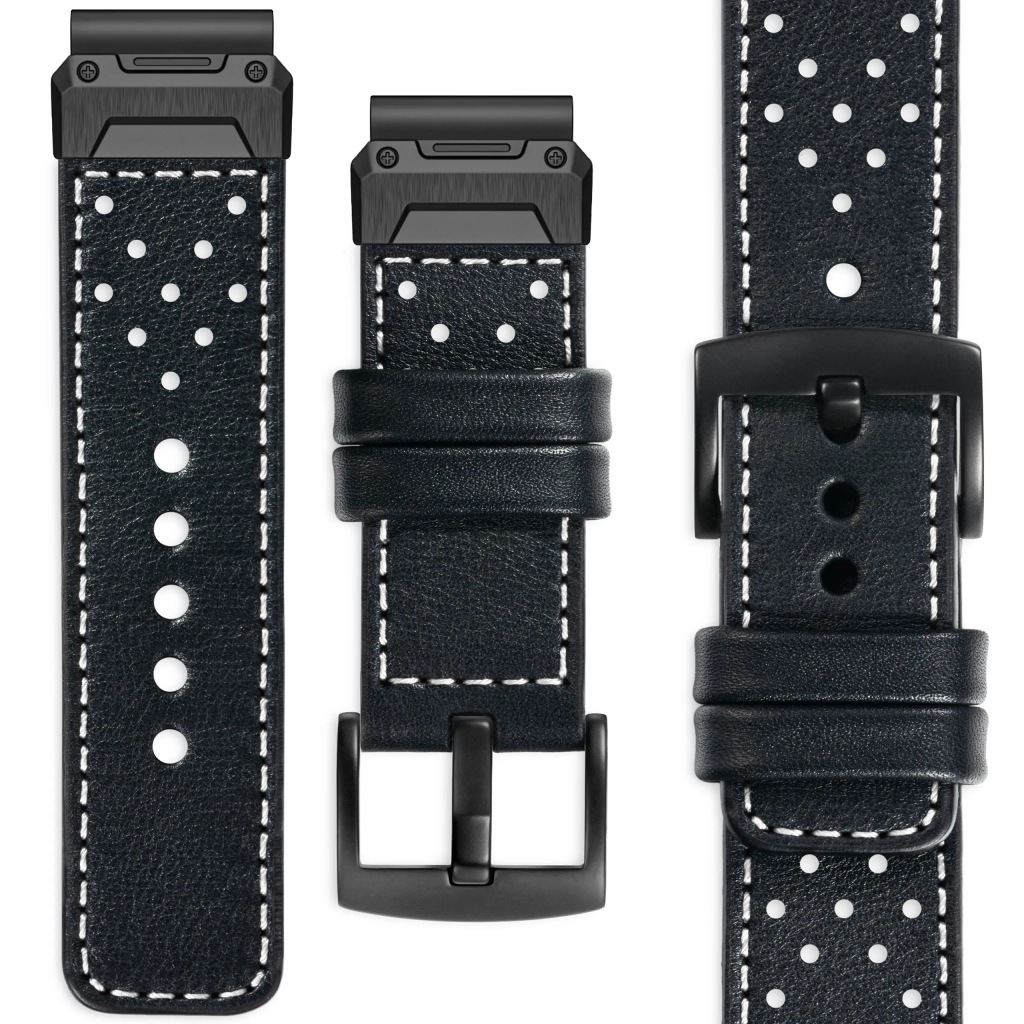 Kožený řemínek pro Garmin QuickFit 26 mm Fenix 8X 7X 6X 5X masivní Movear