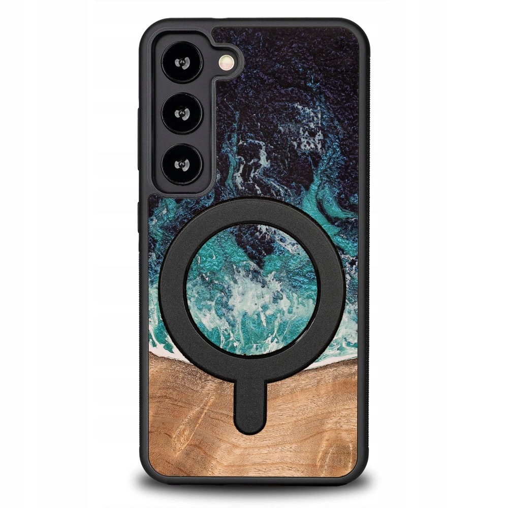 Pouzdro Bewood Unikátní pro Samsung Galaxy S23 Dream Island s MagSafe